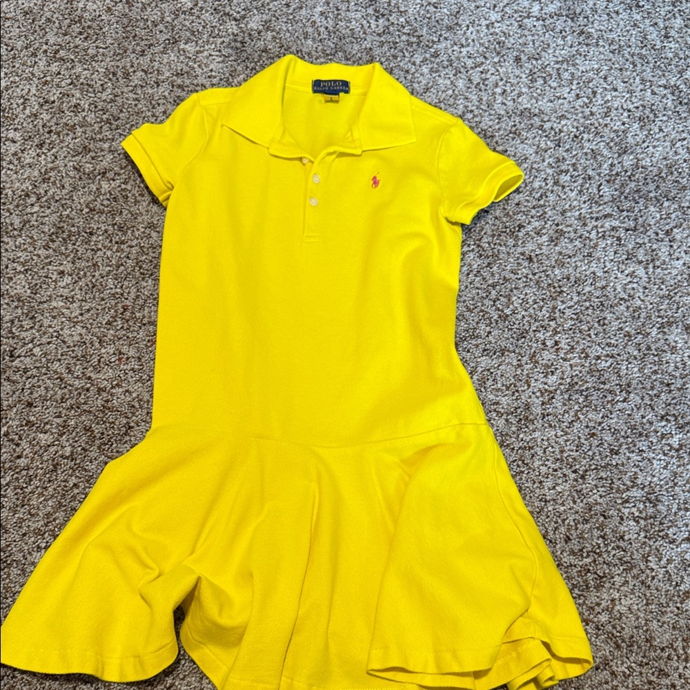 Ralph Lauren Vibrant Yellow Polo Dress